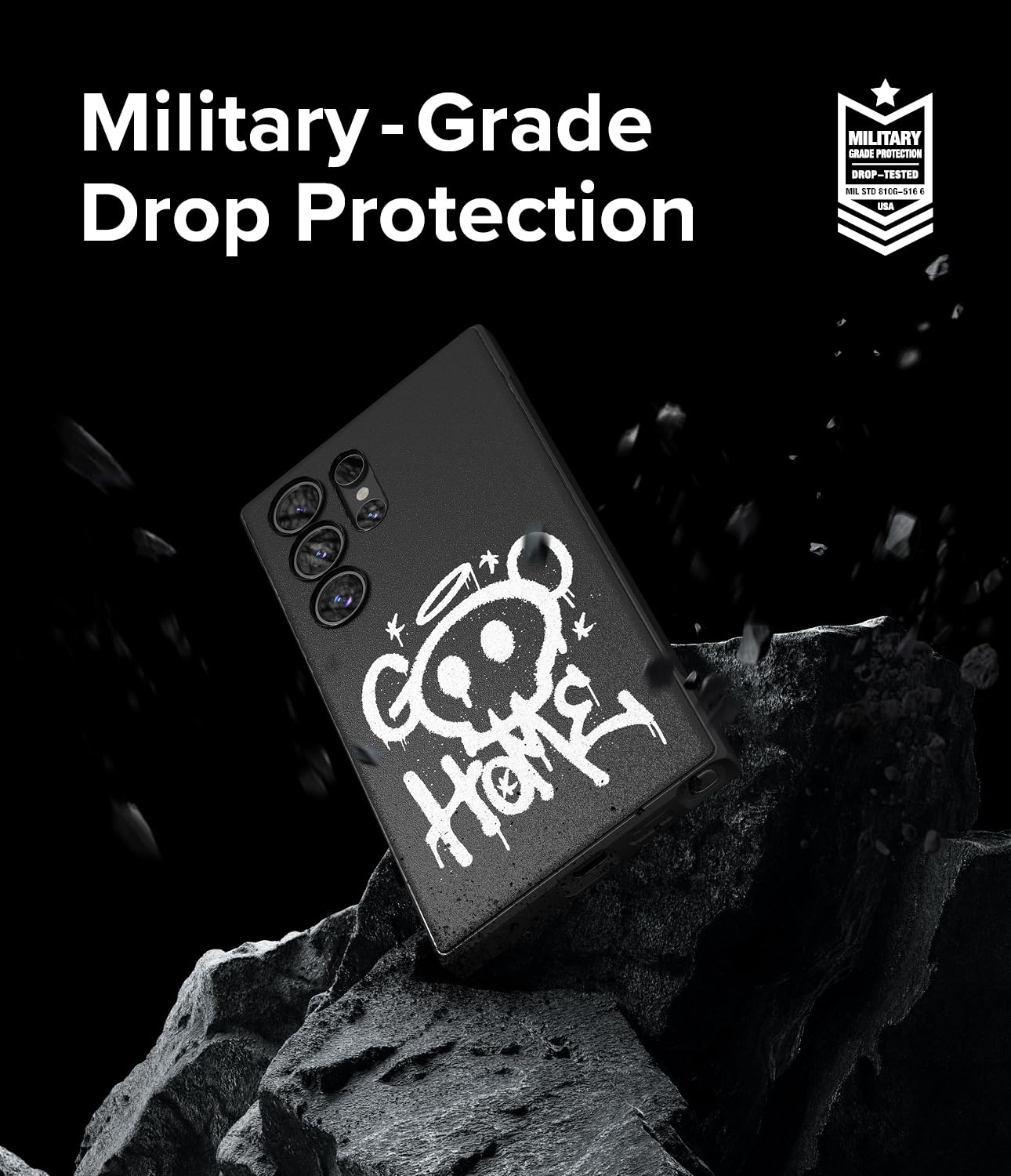 Funda Samsung Ringke Onyx Graffiti 2 con Buen Agarre y Tacto Agradable para Galaxy S24 Ultra