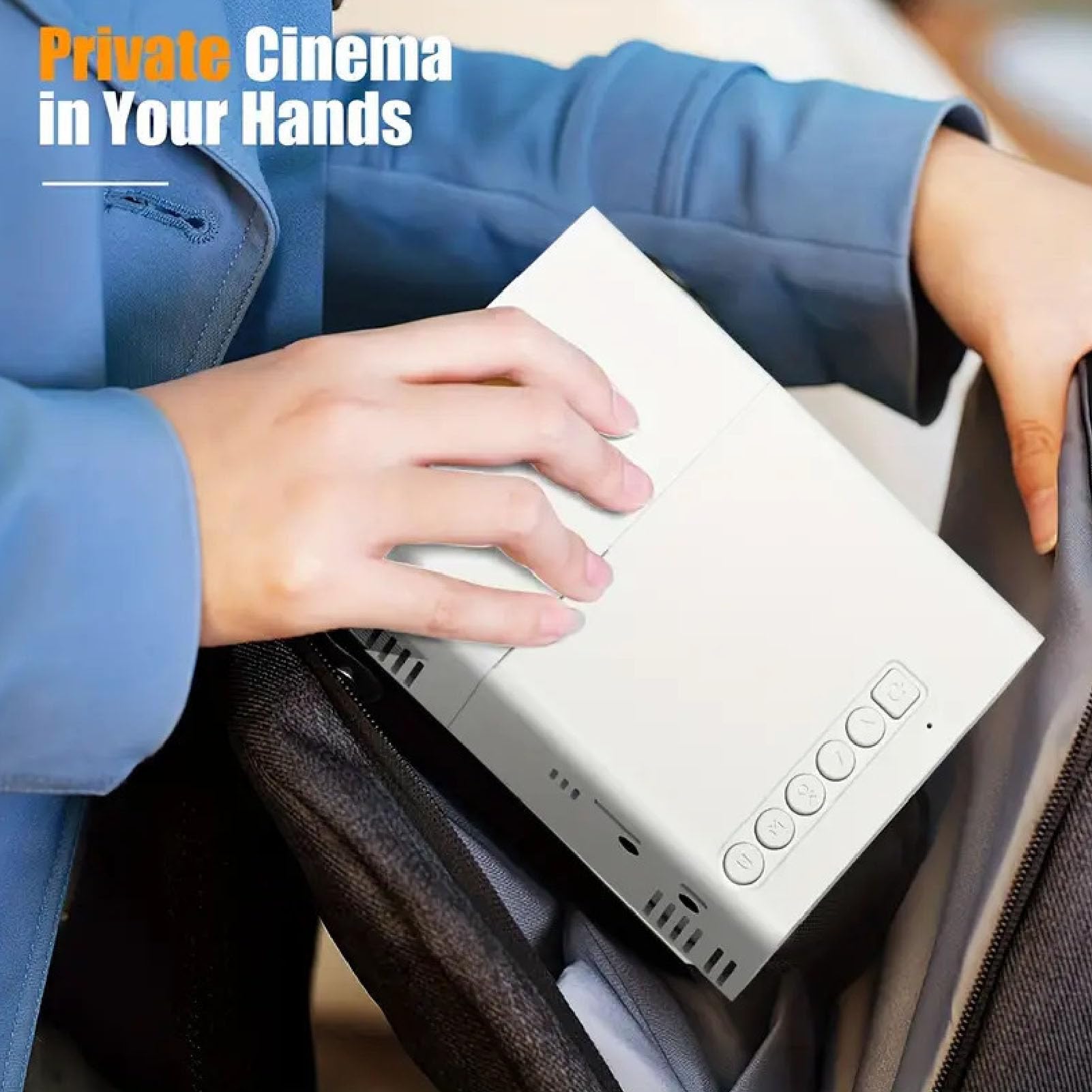 Mini Proyector LED HD 1080P Para Cine en Casa Con Control Remoto y Soporte de Múltiples Formatos