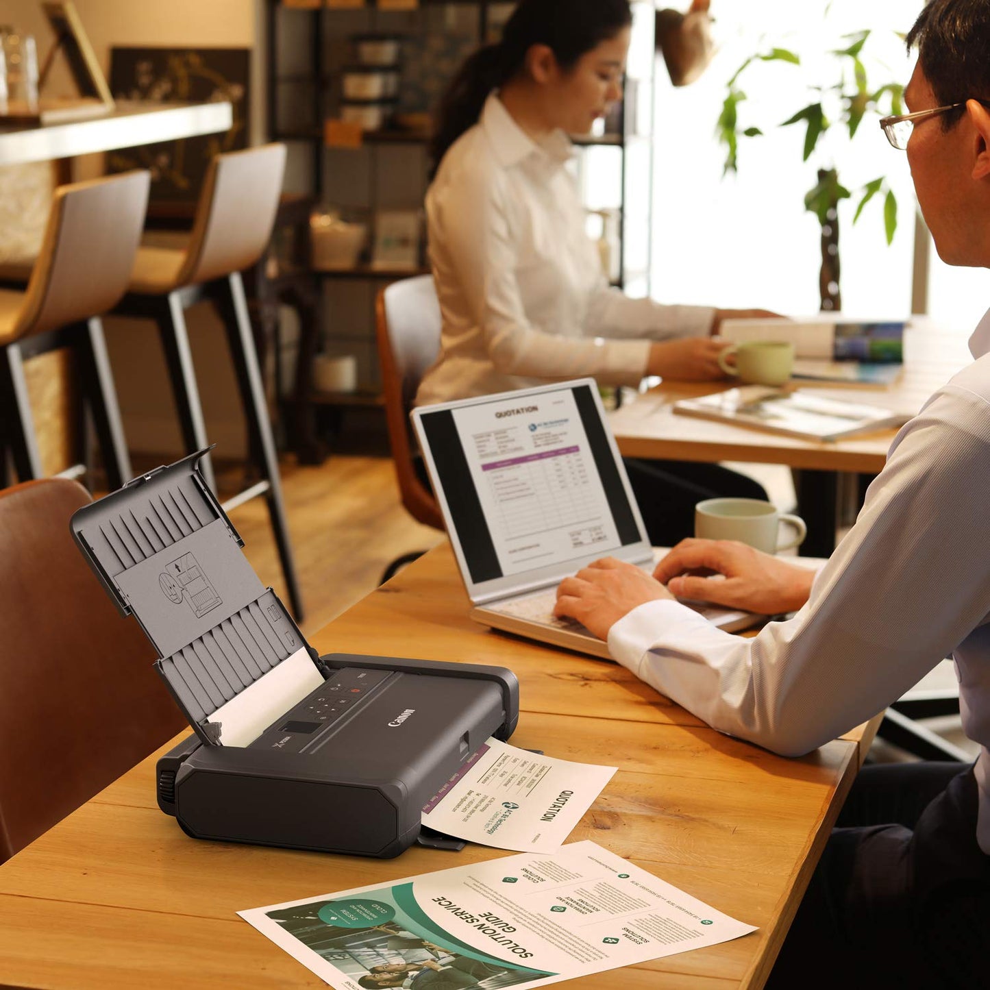 Canon Pixma TR150 - Impresora móvil inalámbrica con Airprint y Cloud Compatible, Color Negro