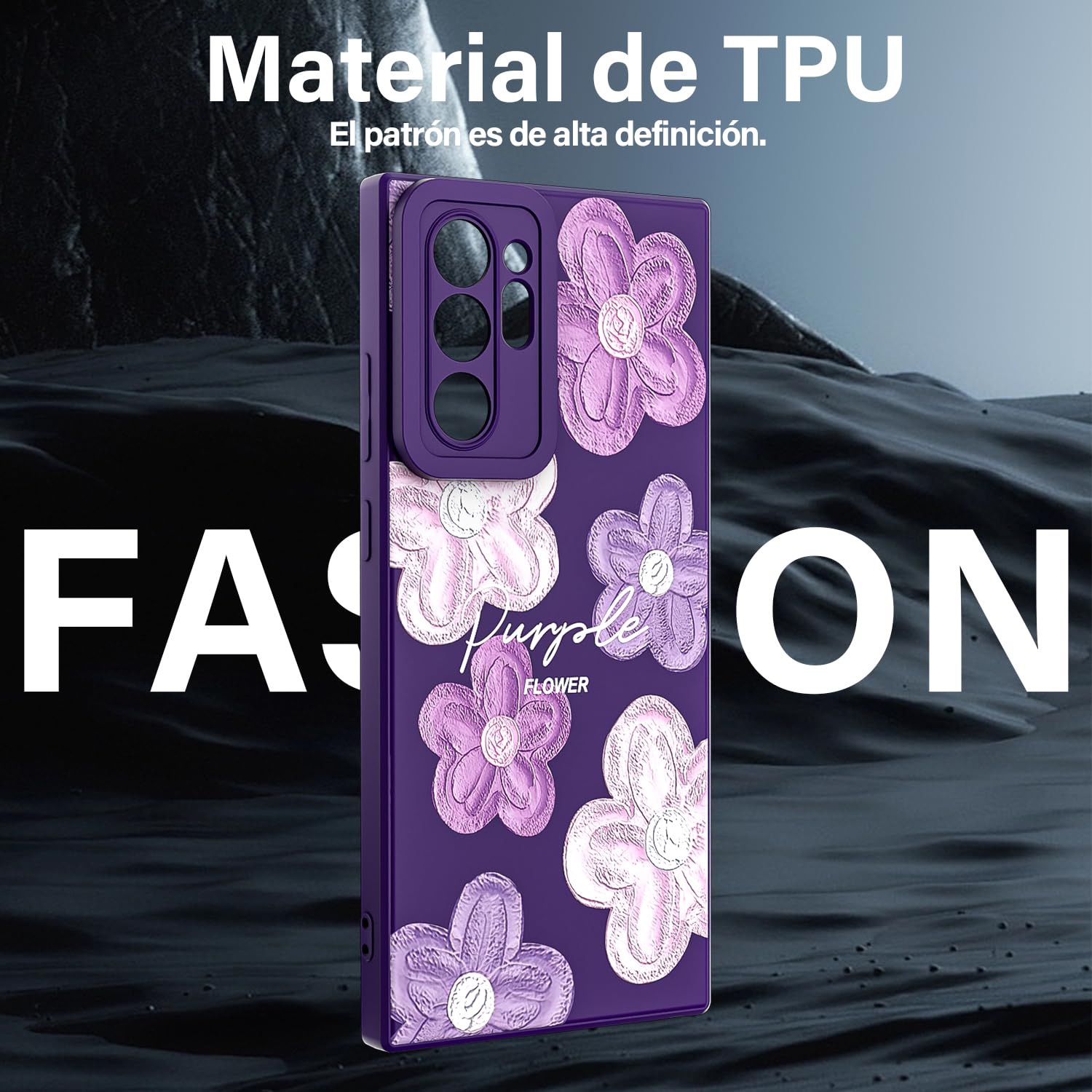 Threehao Funda para Samsung Galaxy Note 20 Ultra, Ultra Delgado Flexible Suave TPU Silicona Carcasa con Moda Aesthetic Dibujos Flores, Antigolpes Anti-arañazos Protectora