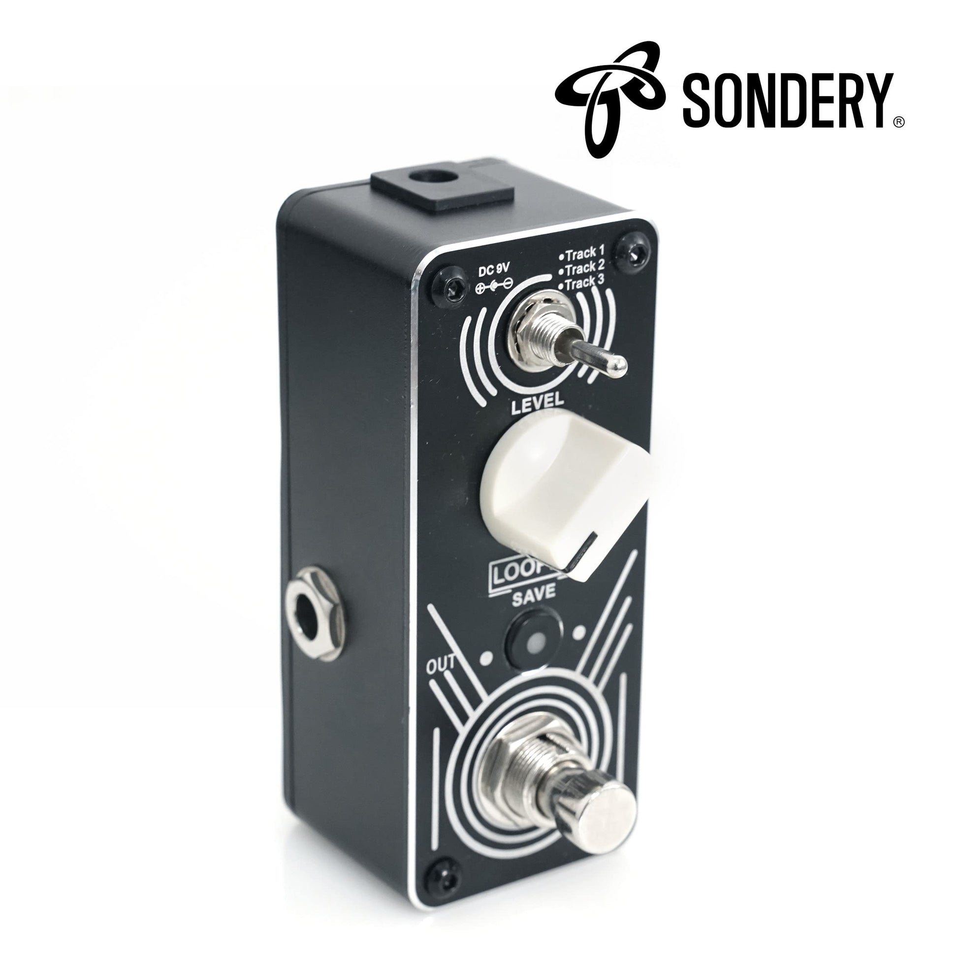 Pedal Looper Triple Sondery 30 Minutos de Bucle por Pista con Overdubs Ilimitados y Carga USB