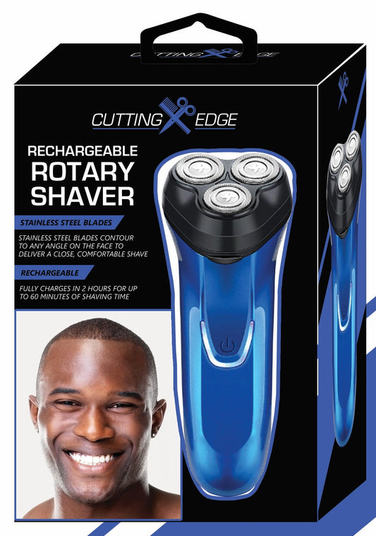 Afeitadora Eléctrica Rotativa Cutting Edge Inalámbrica con Cuchillas de Acero Inoxidable