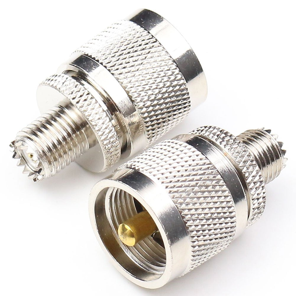 Adaptador Coaxial UHF Macho a Mini UHF Hembra ANHAN 2 Packs
