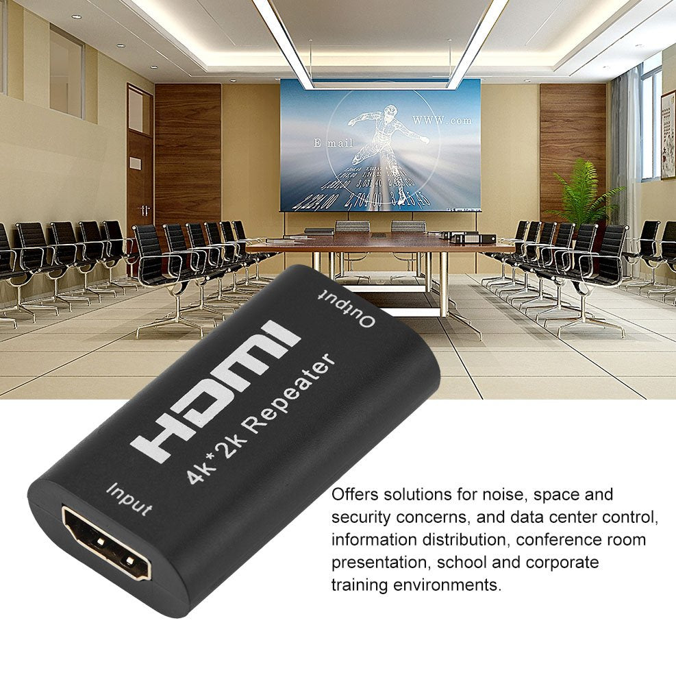 Richer-R 1080P 3D HDMI Signal Repeater Extender Booster Adapter Over Signal HDTV 40 Meters Lossless Transmission, para Espacio y Problemas de Seguridad, Control de centros de Datos,etc