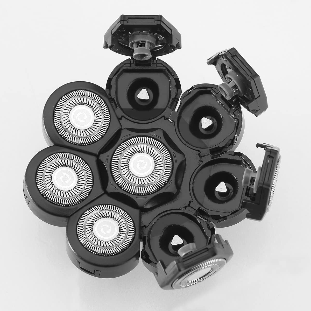 Cuchillas de repuesto para afeitadora de cabeza 8D de 8 cabezales para Freedom Grooming AidallsWellup Vifycim Kibiy Telfun ATEEN Rozia Cabezal de repuesto para afeitadora eléctrica