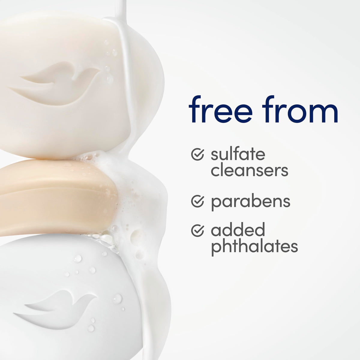 Dove Beauty Bar, White 4 oz, 4 Bar