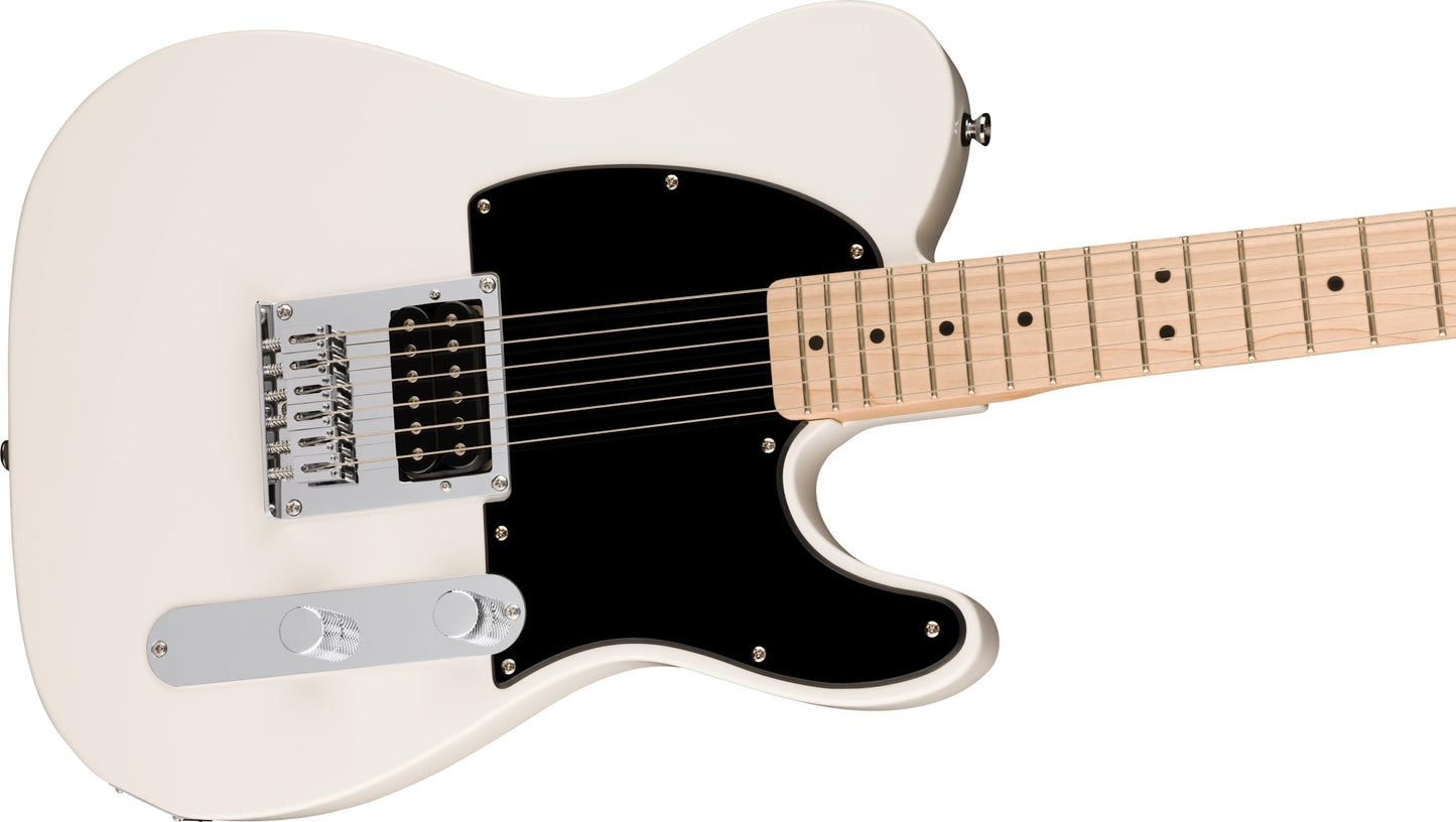 Squire Sonic Esquire Guitarra eléctrica, blanco ártico, diapasón de arce