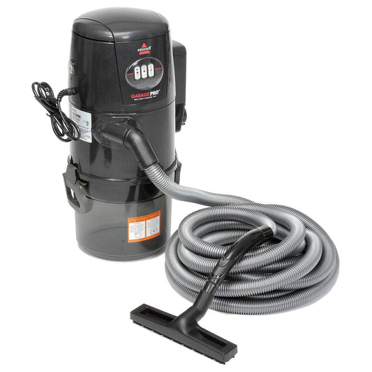 Bissell Garage Pro - Aspiradora/soplador de Coche para Montaje en Pared con Kit de Herramientas automáticas, 18P03, Gris metálico Stealth