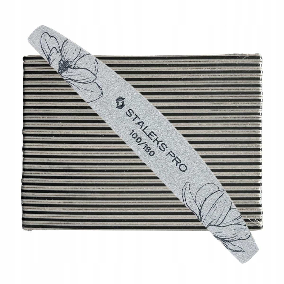 STALEKS EXPERT NFE-40 - Lima de uñas (doble cara, grano 100/180 g, capa fina de espuma, 25 unidades)