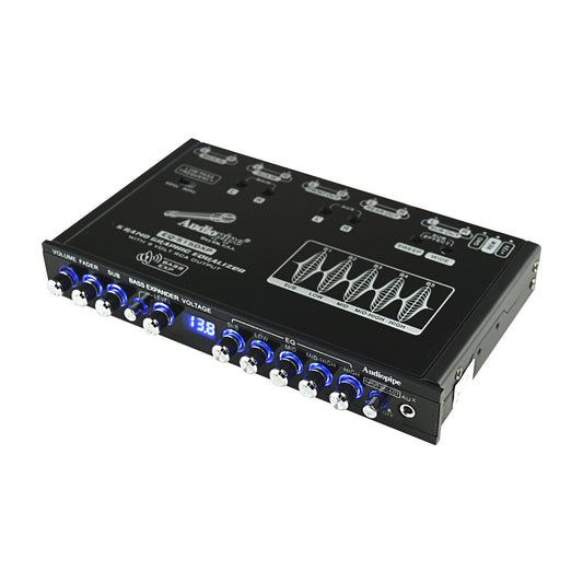 Audiopipe Ecualizador gráfico de 5 bandas con salida RCA de 9 voltios (EQ-515DXP)