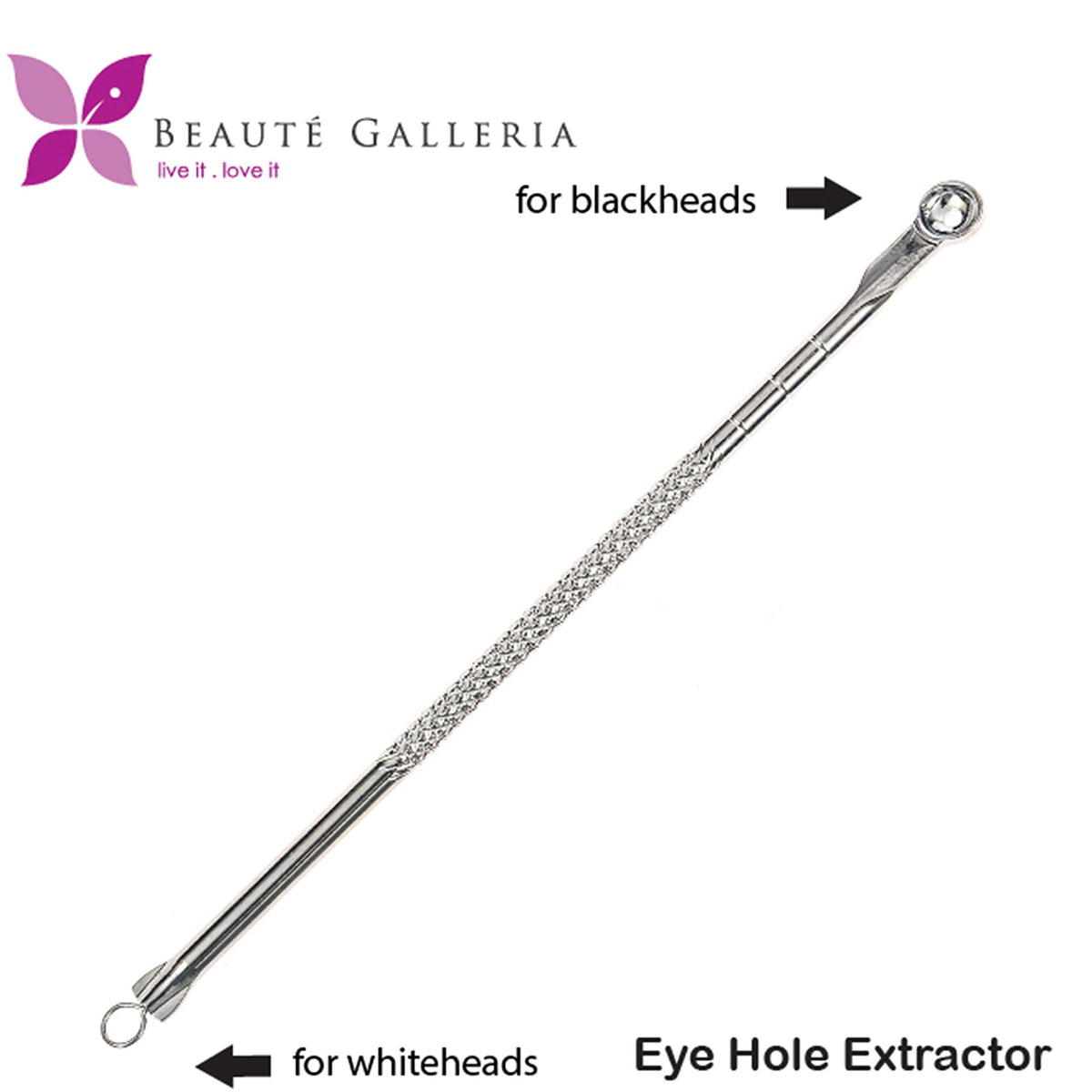 Beaute Galleria Professional Premium Blackhead & Blemish Remover Extractor Kit to cure Blackhead, Whitehead, Blemish, Comedone, Acne and Facial Impurities