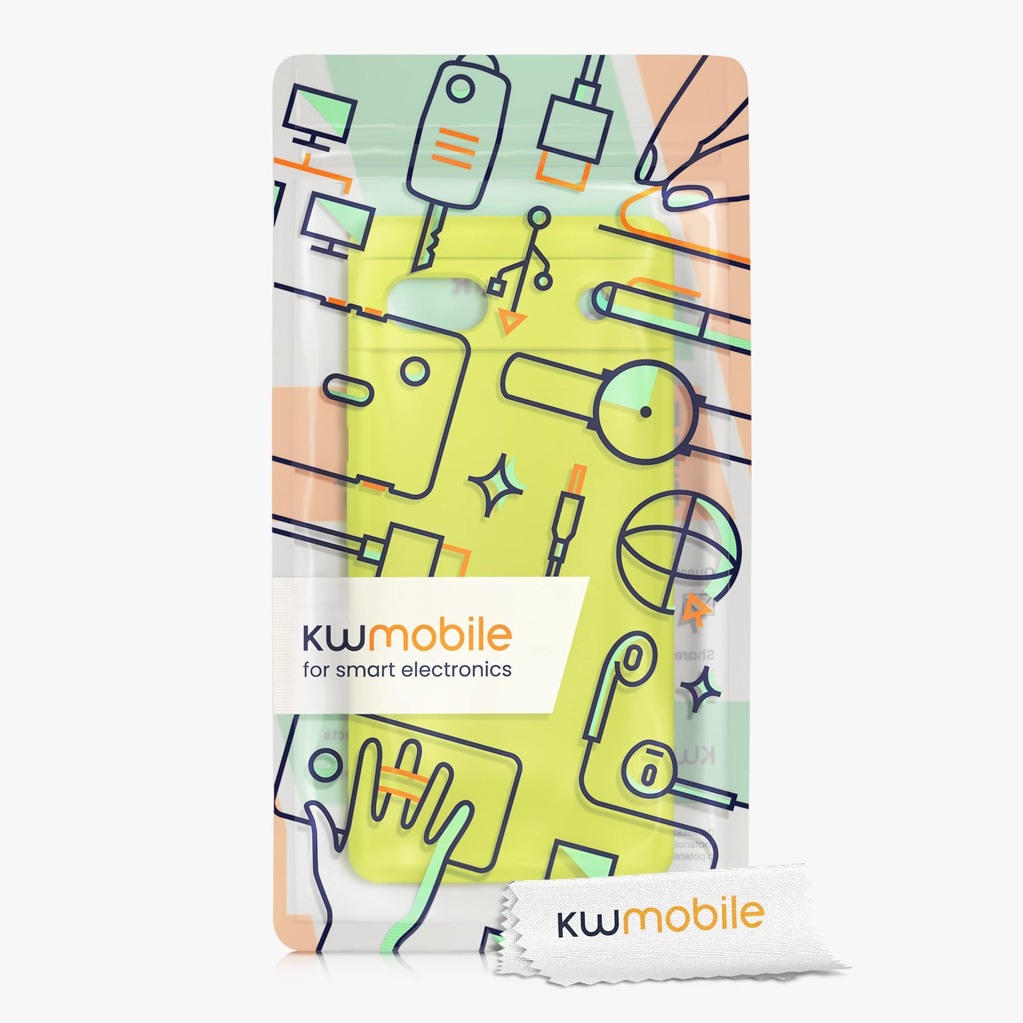 kwmobile Carcasa Compatible con Google Pixel 6a Funda - Case TPU y Silicona antigolpes - Apto Carga inalámbrica - Amarillo limón