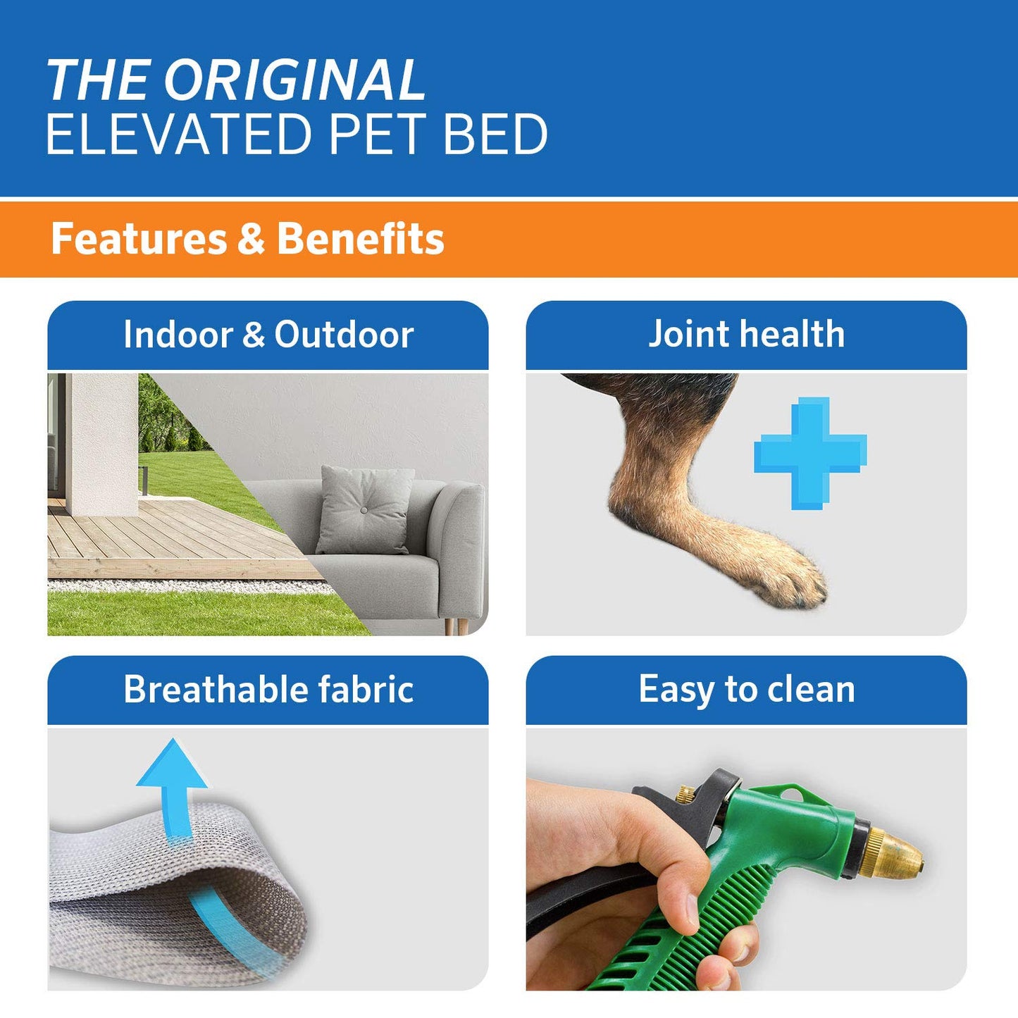 Coolaroo - Cama elevada para Mascotas