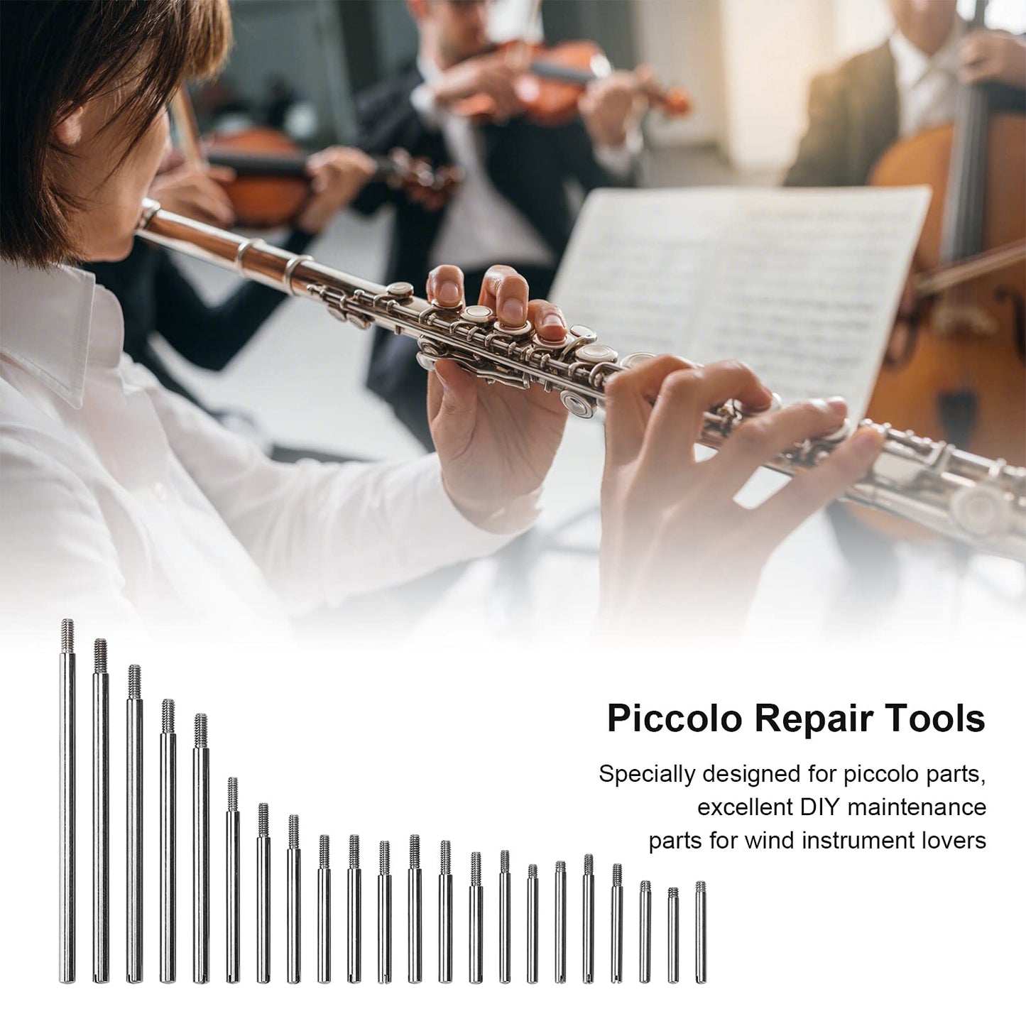 Piezas Reparación Fagot Infantil Acero Inoxidable Kit Repuesto