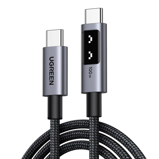 Cable USB C UGREEN Negro 100W Carga Rápida PD 3.0 2M