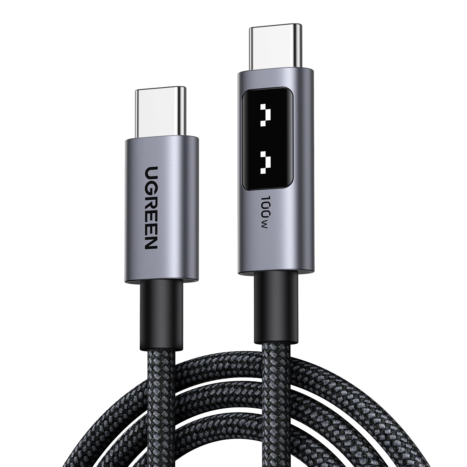 Cable USB C UGREEN 100W Negro Carga Rápida PPS para MacBook Pro, iPad, Galaxy, Pixel de 3M