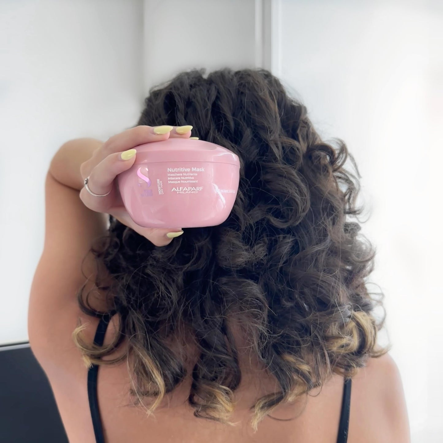 Máscara Nutritiva Alfaparf Milano Semi Di Lino para Cabello Seco Seguro en Cabello Tratado con Color