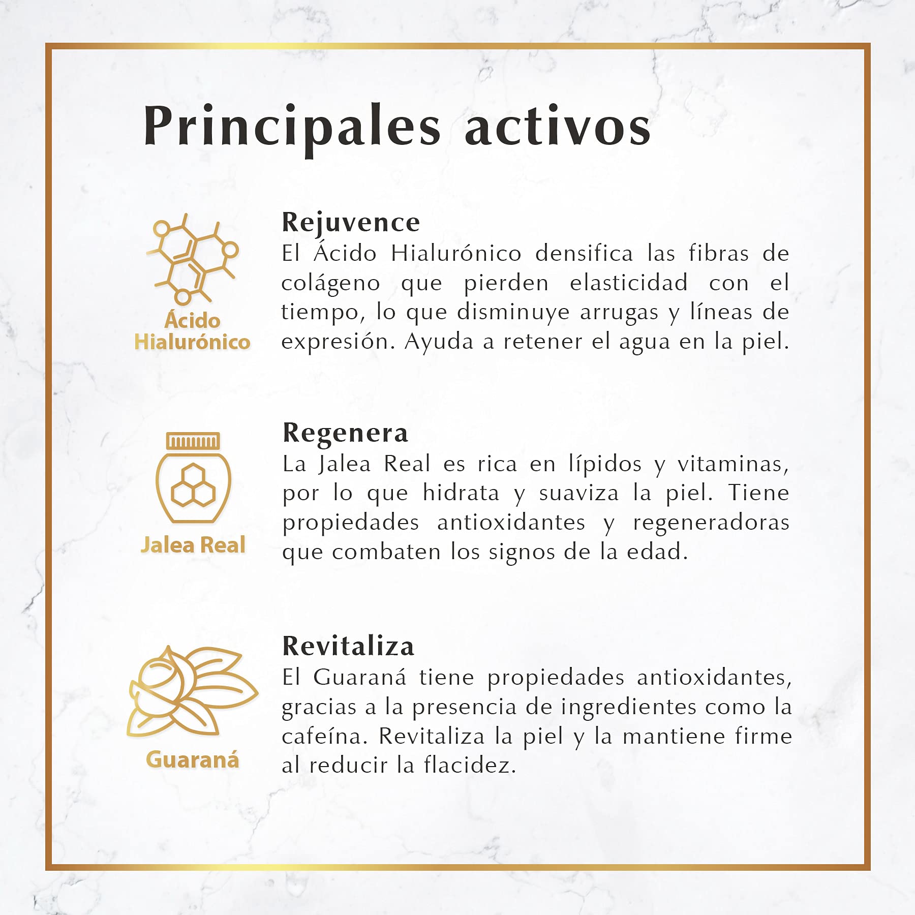 Sérum Tensor Antiedad para Rostro Marie d'Argan, con Jalea Real y Ácido Hialurónico, Antiedad, Antiarrugas, Reafirmante, Textura Ligera, Todo Tipo de Piel