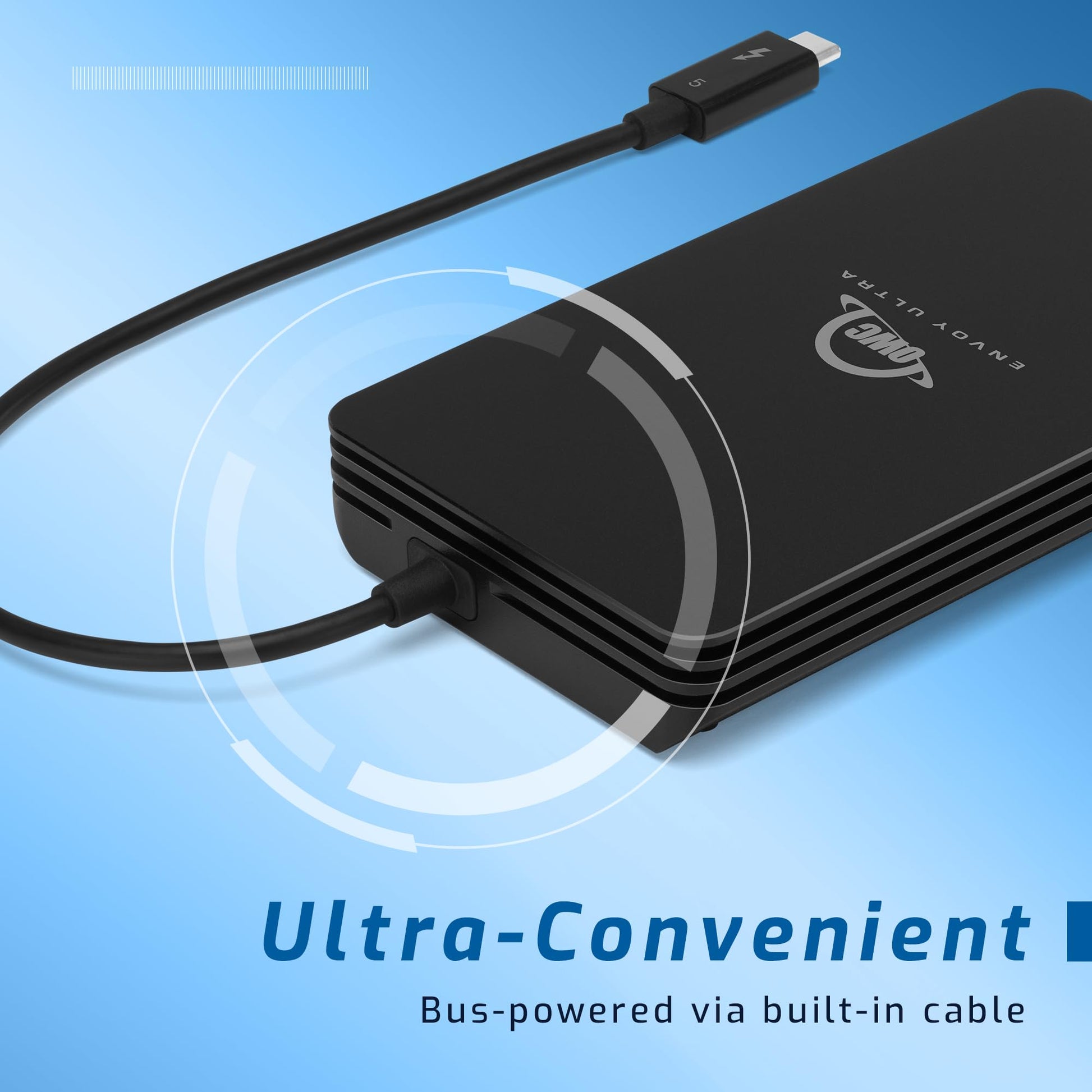 Unidad Externa SSD OWC Envoy Ultra Thunderbolt 5 de 2 TB ultra rápida compatible con Mac y PC
