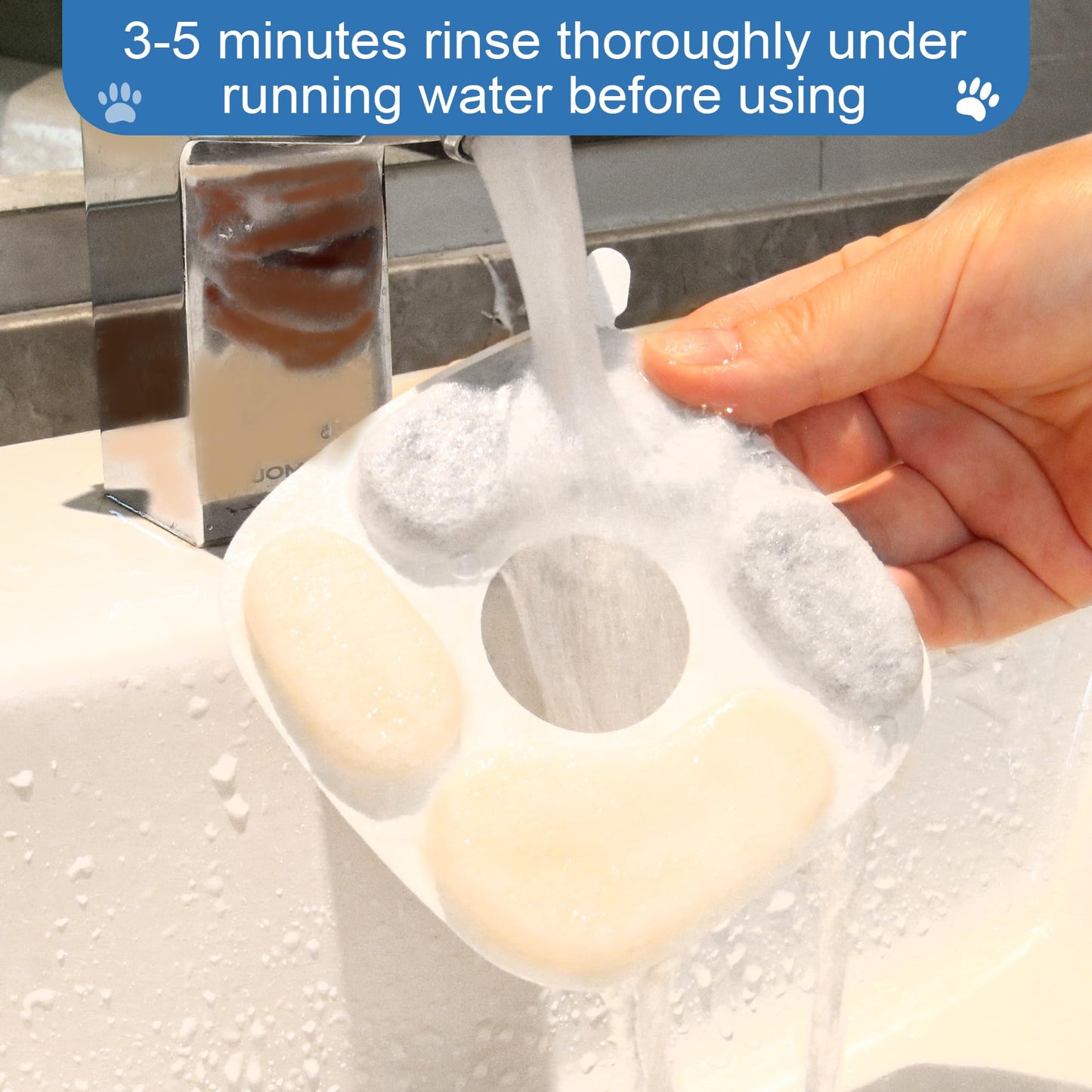 Filtro para Fuente de Agua RBAYSALE Blanco con Sistema de Triple Filtración para Mascotas