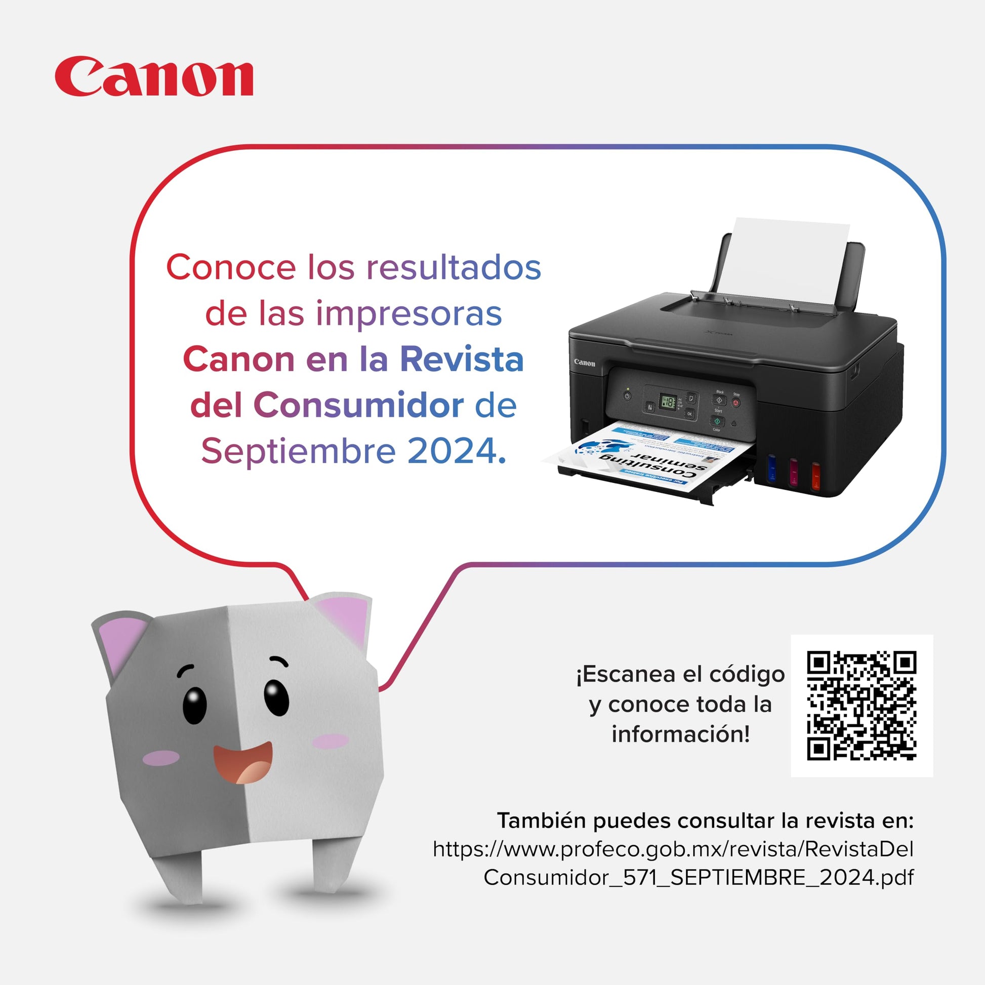 Canon Impresora Multifuncional conexión USB G2170 de Tanque de tintas Alto Rendimiento