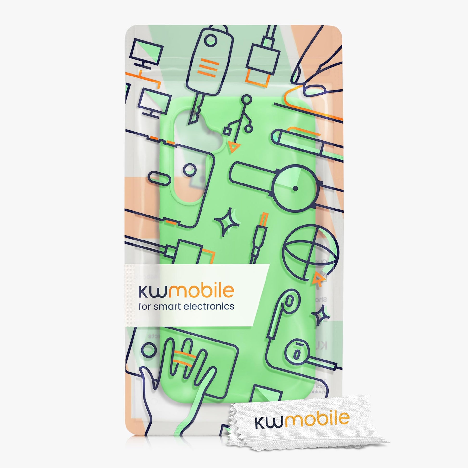 kwmobile Carcasa Compatible con Samsung Galaxy S23 FE Funda - Case TPU y Silicona antigolpes - Apto Carga inalámbrica - Verde Lima