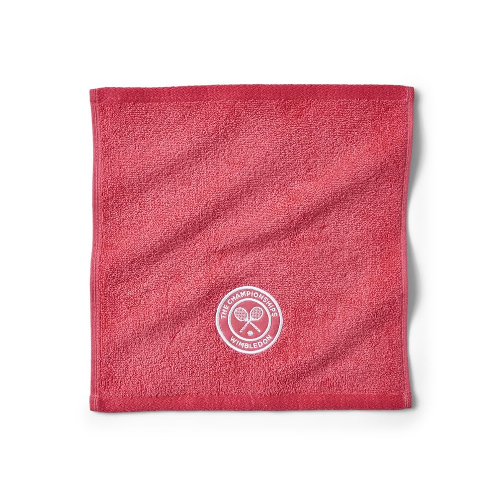 Wimbledon Official Championship 2026 - Paños para la cara | 12 x 12 pulgadas, paquete de 4 colores clásicos | Fresa y rosa de temporada