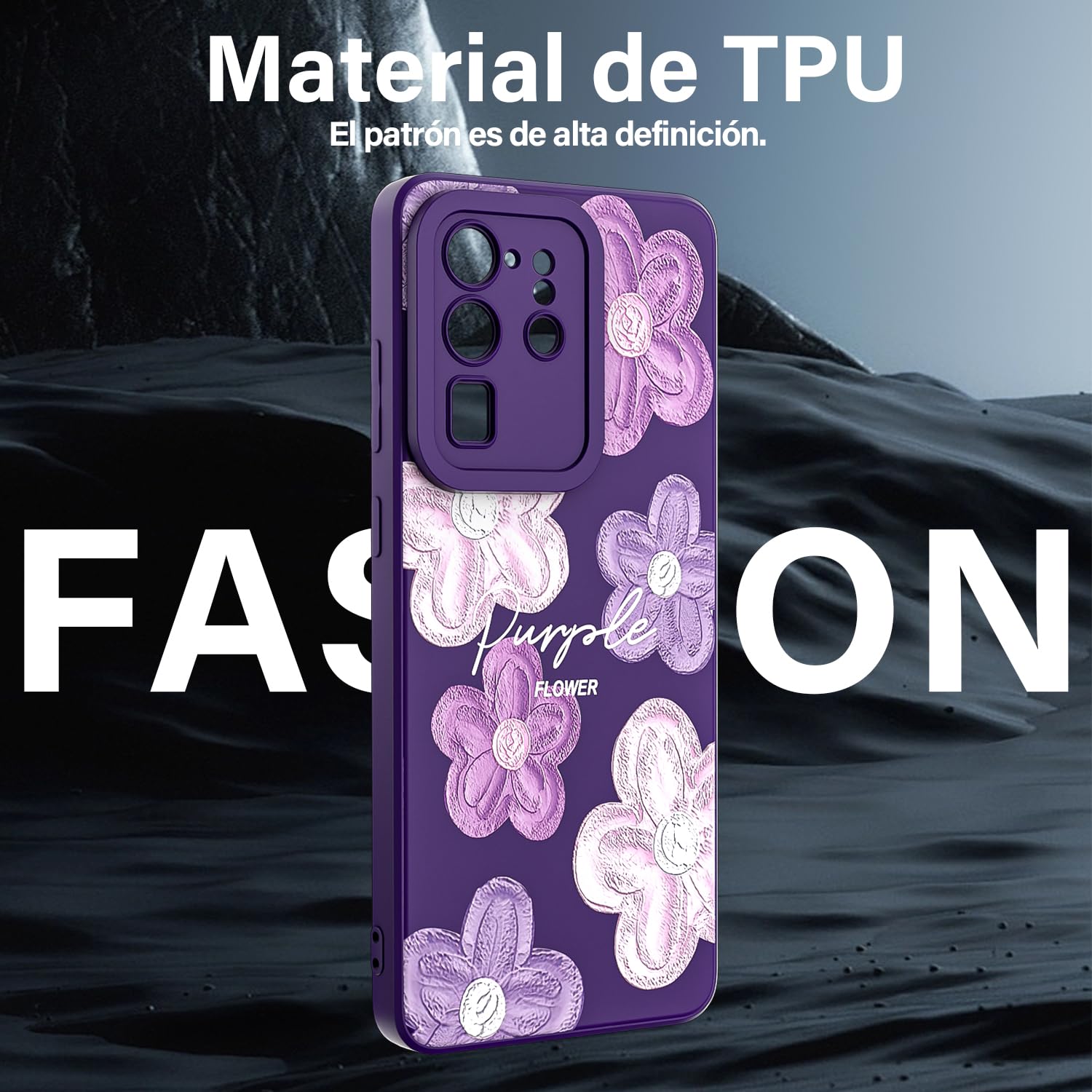 Threehao Funda para Samsung Galaxy S20 Ultra, Ultra Delgado Flexible Suave TPU Silicona Carcasa con Moda Aesthetic Dibujos Flores, Antigolpes Anti-arañazos Protectora Case para Samsung S20 Ultra