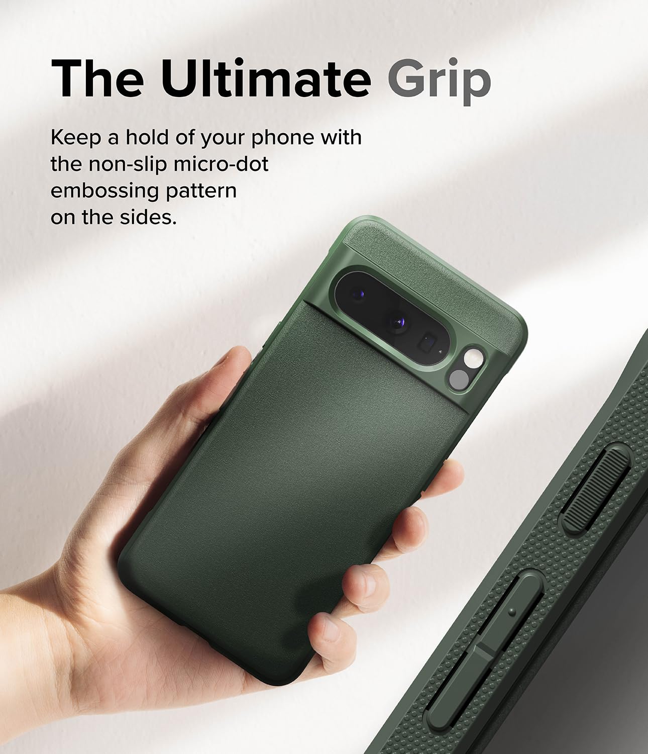 Funda Google Pixel 8 Pro Ringke Onyx Verde Oscuro Anti Huella y Antideslizante con Protección Adicional