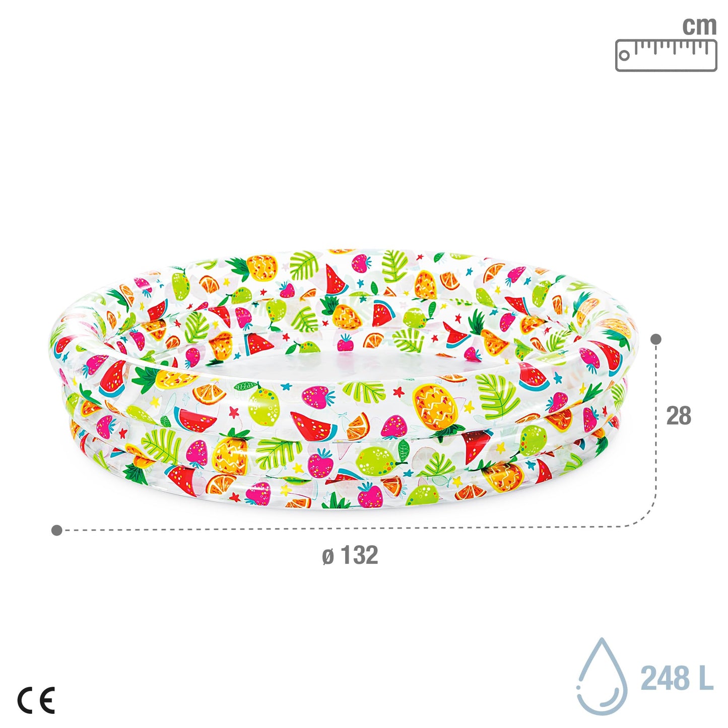 Intex 59431 Inflatable Pool Round Pool 204L alberca para Piso - Piscina (Piscina Hinchable, Círculo, 204 L, 2 Año(s), Vinilo, Completo)