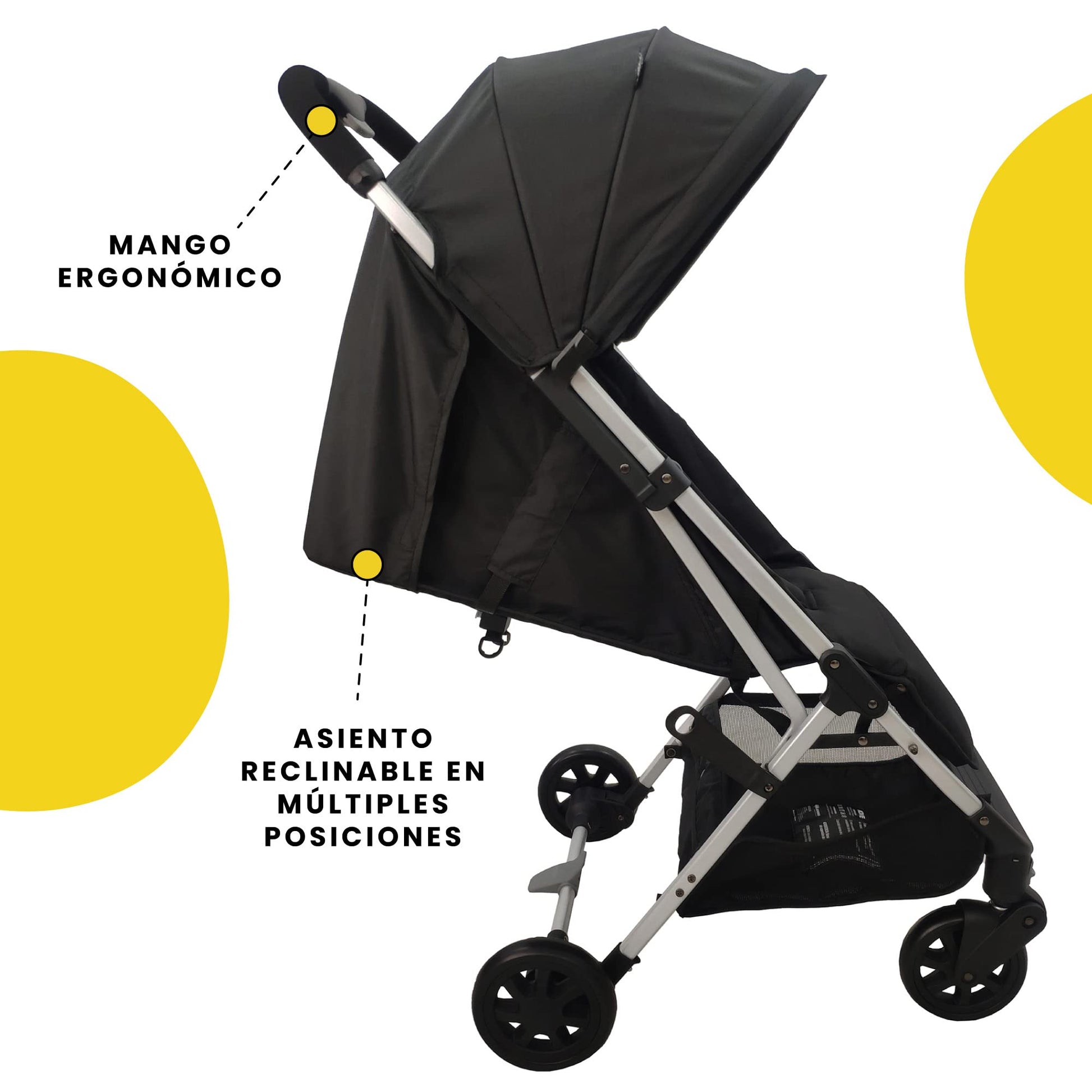 Carriola Safety 1st Negro Ligera y Compacta para Bebé