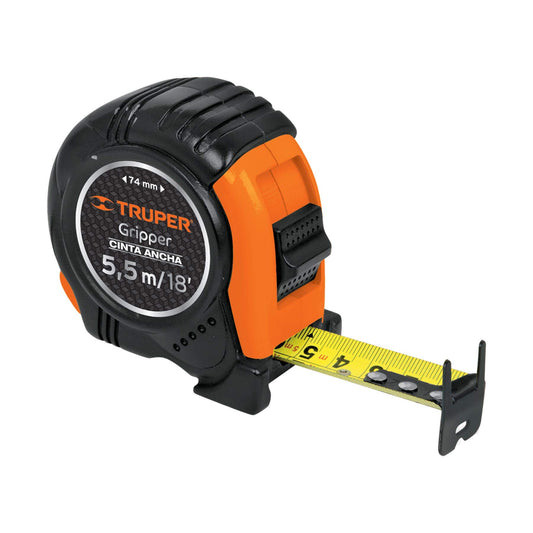Flexómetro Truper FH-55M Naranja de Impacto 5.5 m Cinta 25 mm