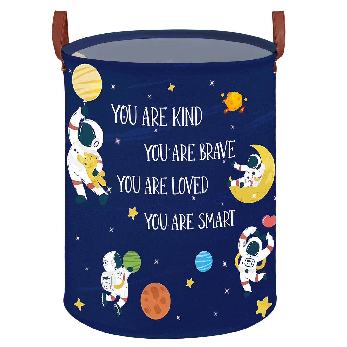 Cesta redonda para lavandería (astronauta espacial)