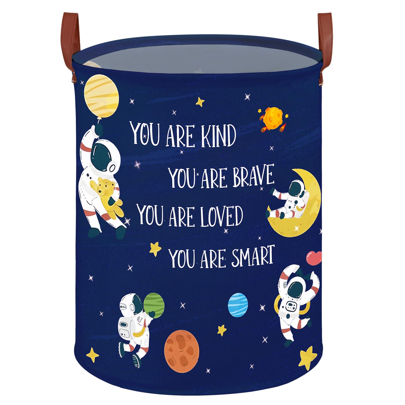 Cesta redonda para lavandería (astronauta espacial)