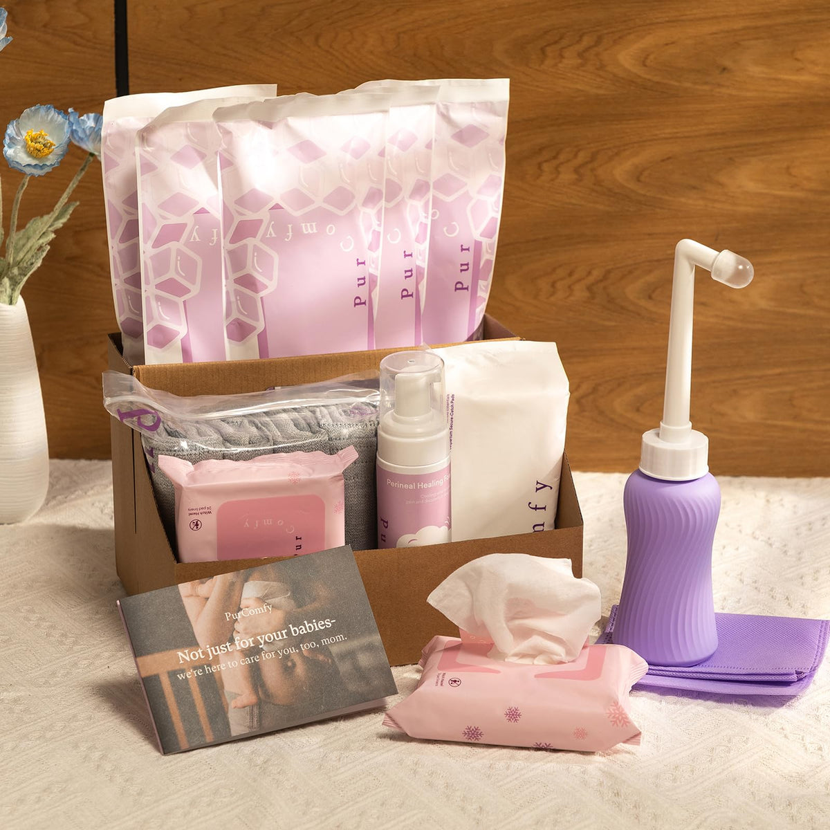Purcomfy Espuma Calmante Perineal para el Cuidado Posparto Refrescante