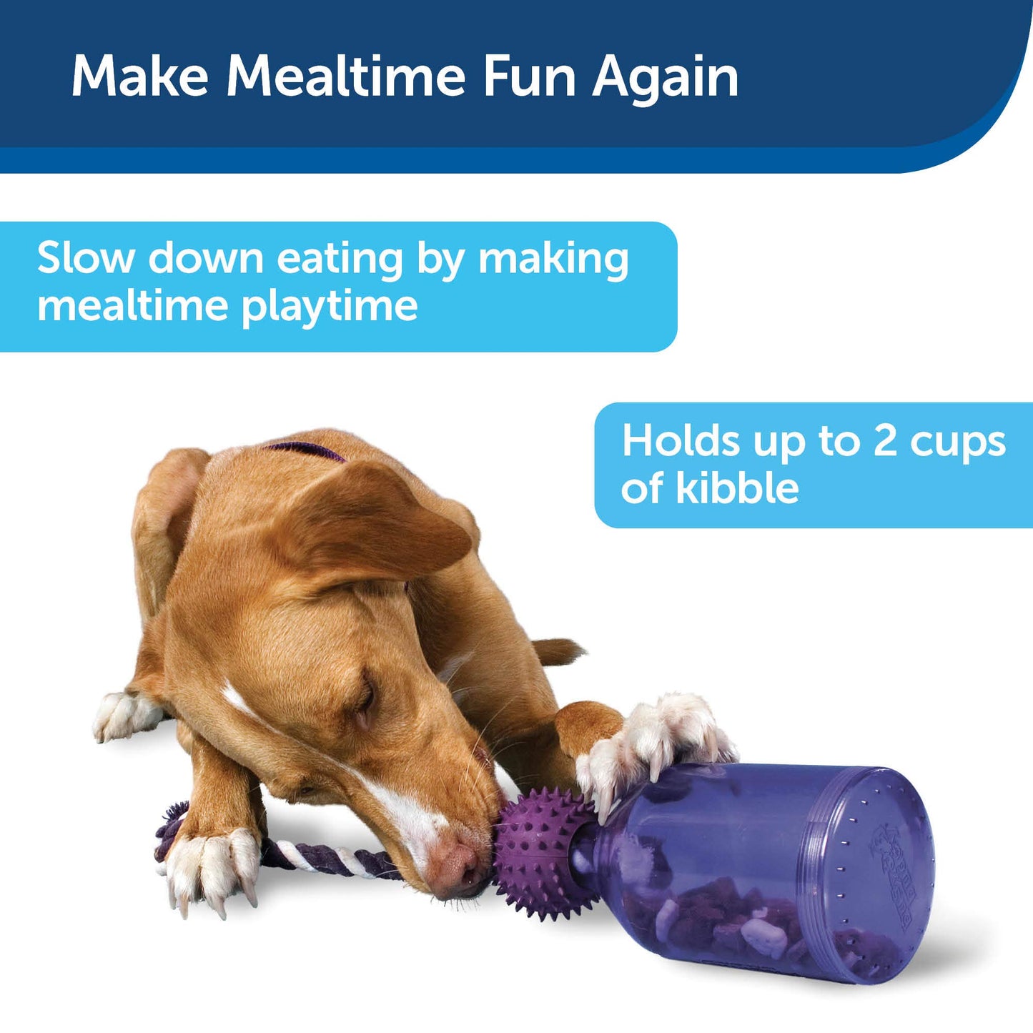 Juguete Dispensador de Comida para Perros Petsafe Busy Buddy Tug-A-Jug Pequeño