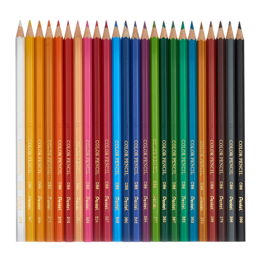 Lápices de Colores Hexagonales Pentel Arts Vibrantes para Dibujo y Diseño