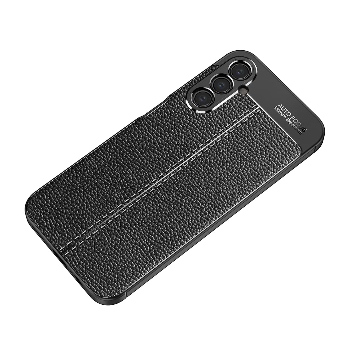 DABUNA Funda para Samsung Galaxy A14 5G Case Carcasa Uso Rudo Protector de Cámara Duradero Suave Similar Cuero Protector Cover (Negro)
