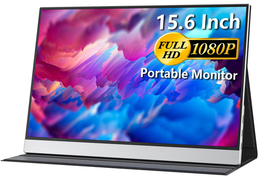 Cocopar - Monitor portátil para portátil - Monitor de viaje FHD HDR de 15.6 pulgadas 1080P con USB-C HDMI para laptop, PC, Mac, Surface Xbox PS4/5, VESA Montable
