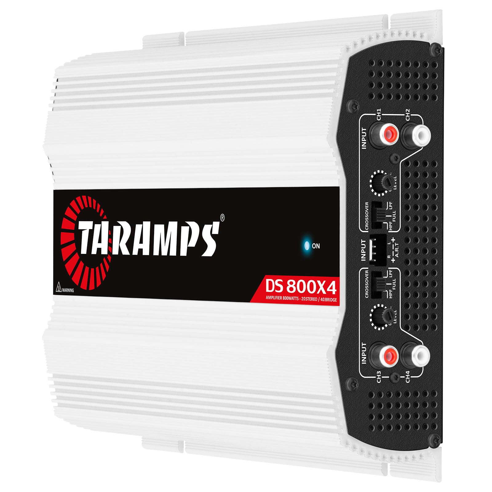 Amplificador Multicanal Taramp‘s Aluminio Rango Completo 800 Vatios RMS para Coche