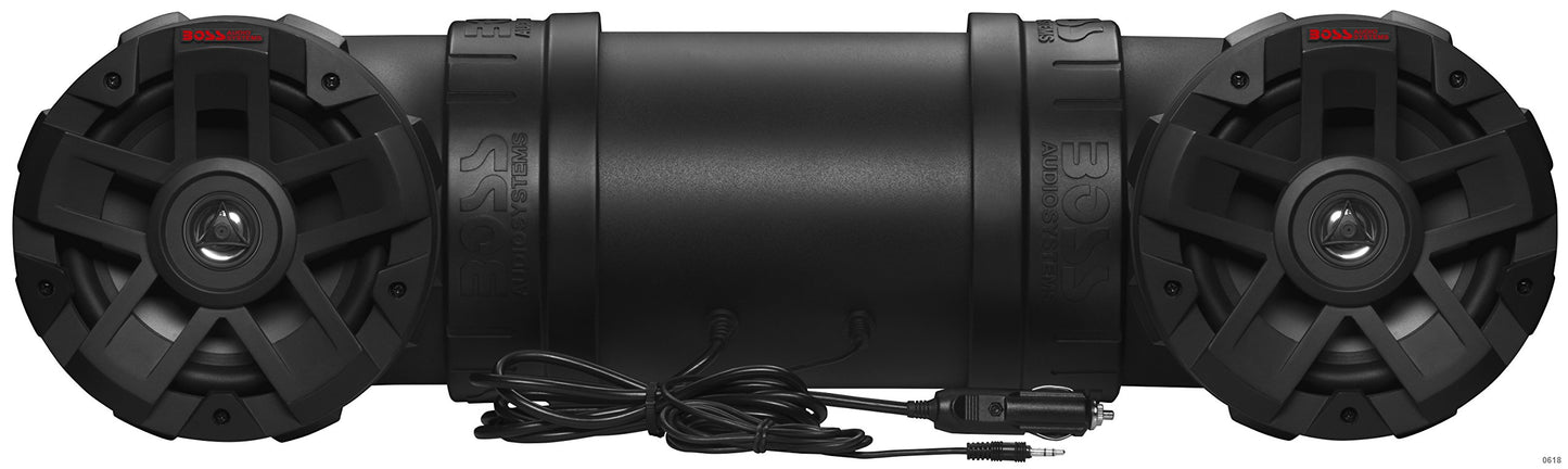 Boss Audio Systems ATV6.5B All-Terrain Sound System - Two 6 x 9 Marine Grade Speakers/Tweeters, Amplified, Bluetooth Remote, Ideal for ATV/UTV and 12 Volt Applications