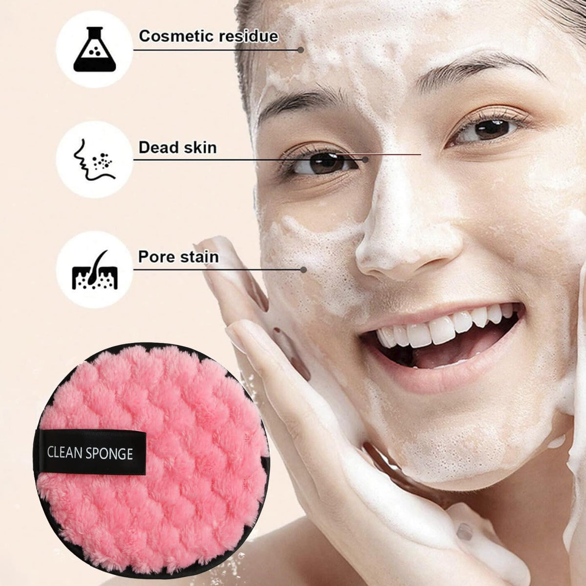 suniya Set de diadema y pulsera para spa, limpiador facial, esponjas de maquillaje, esponjas triangulares suaves para maquillaje, borlas para polvos, regalos para mujeres y adolescentes, artículos de
