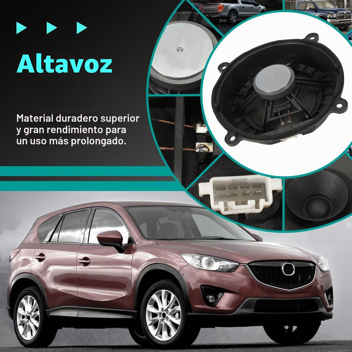 Altavoz Gaogsiy BHN9-66-960 Compatible Mazda 3 2014-2018, Mazda 6 CX-5 2013-2016