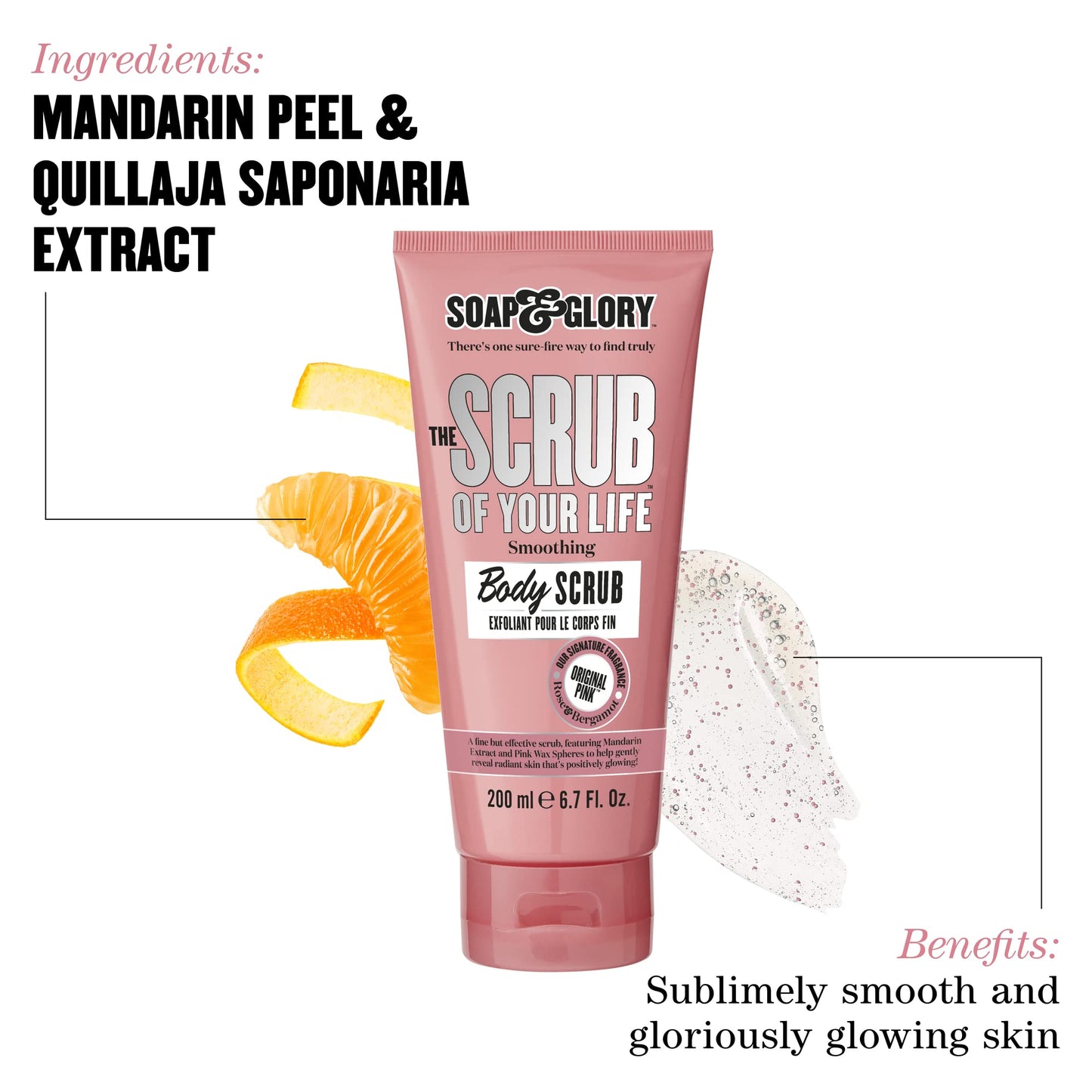 Exfoliante Corporal Soap & Glory Rosa Smoothing Scrub De 200ml
