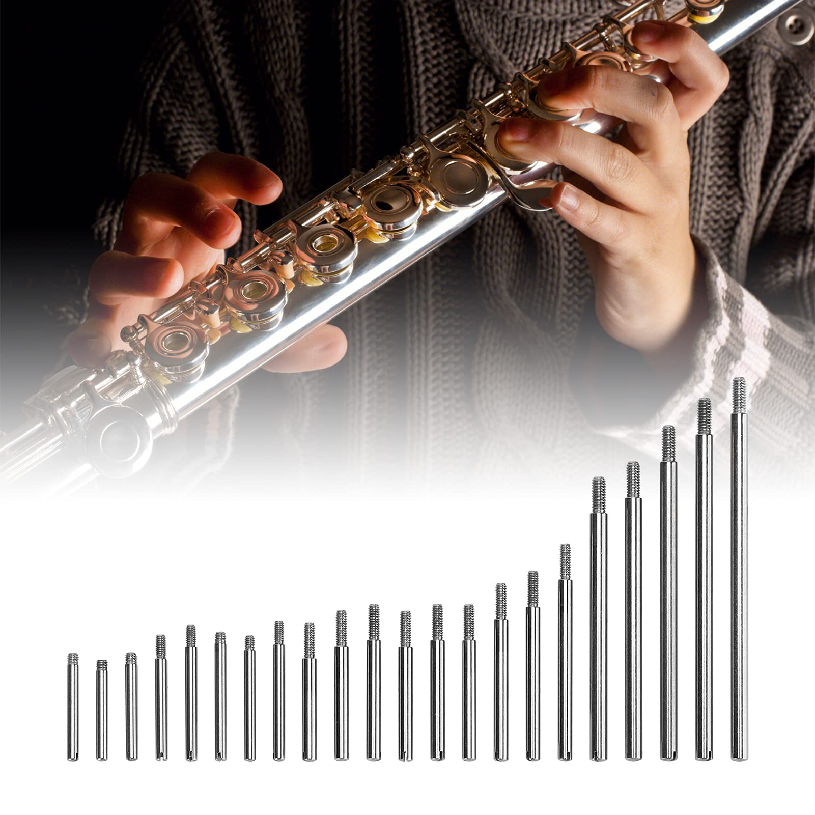 Piezas Reparación Fagot Infantil Acero Inoxidable Kit Repuesto