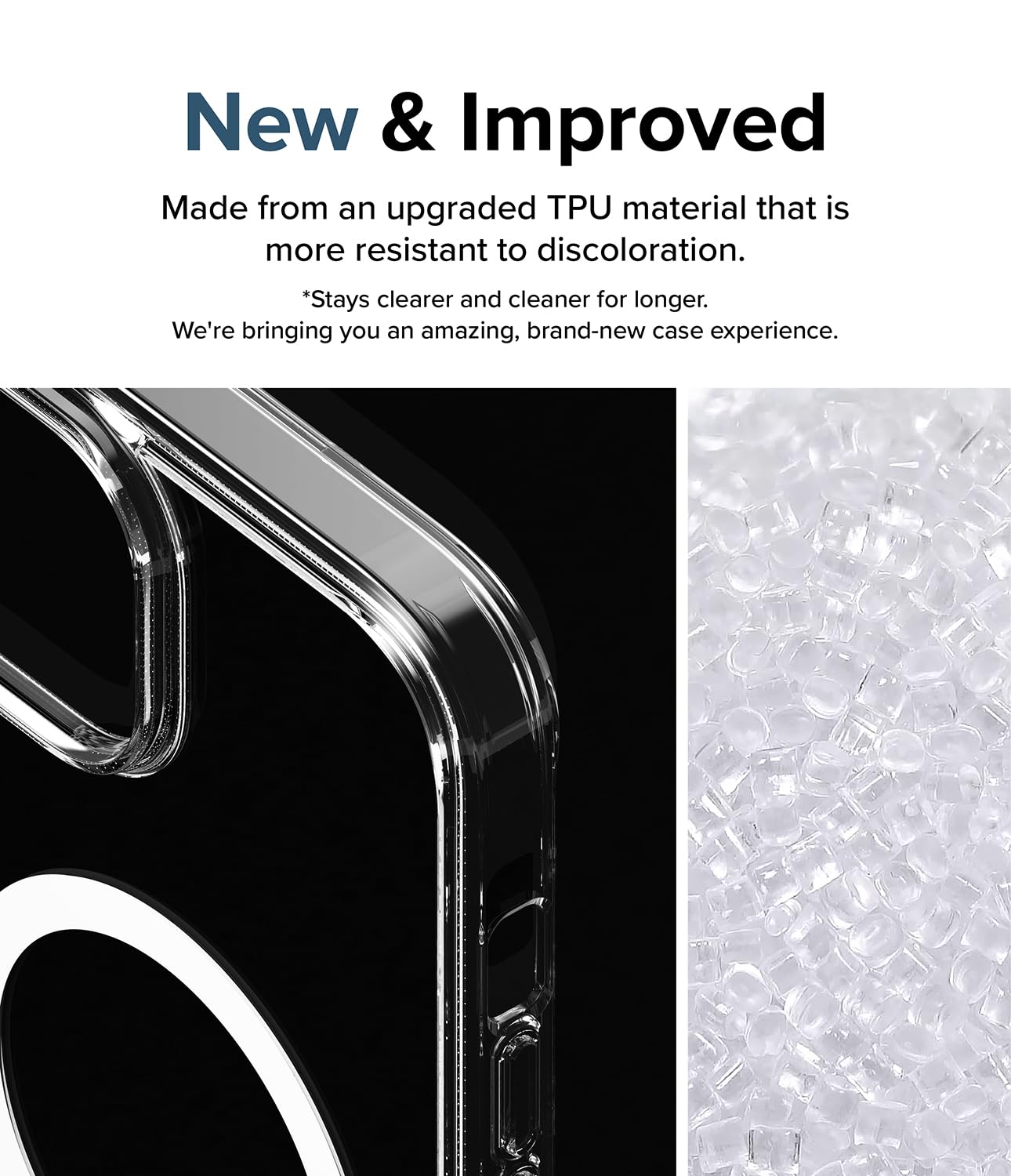 Funda Transparente Antigolpes Ringke Fusion Clear Compatible con iPhone 15 Plus 6.7 Pulgadas y MagSafe Carga Magnética