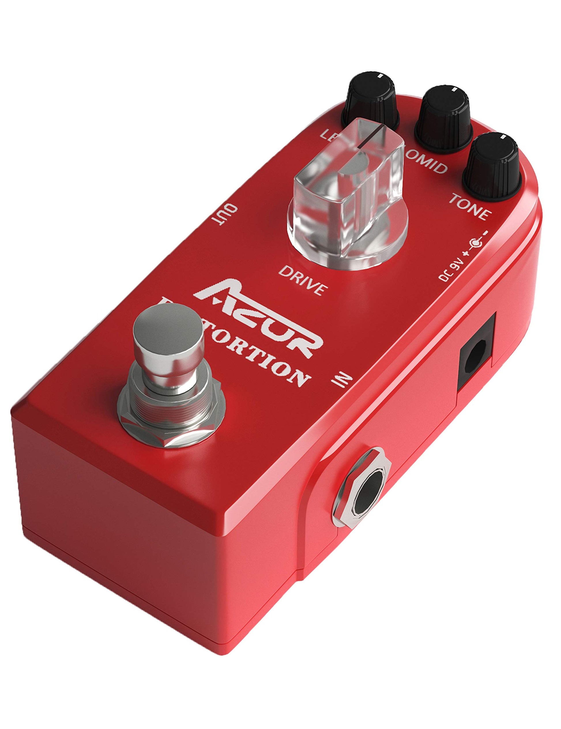 AZOR - Pedal de efecto de guitarra distorsión analógica clásico efecto distorsión para guitarra eléctrica True Bypass
