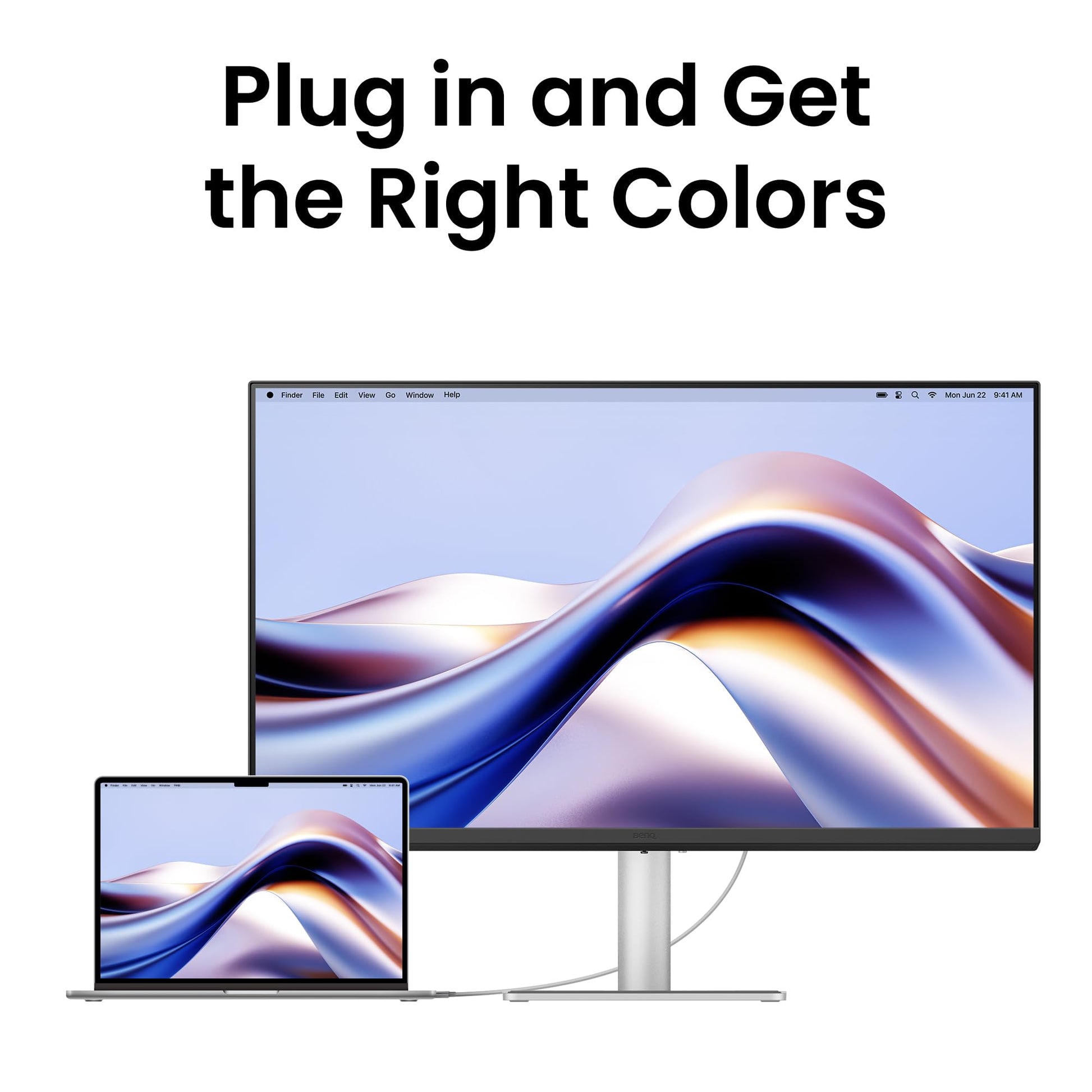 BenQ Monitor 27 Ma270u, para Macbook 4k, Uhd, con Mac Colors