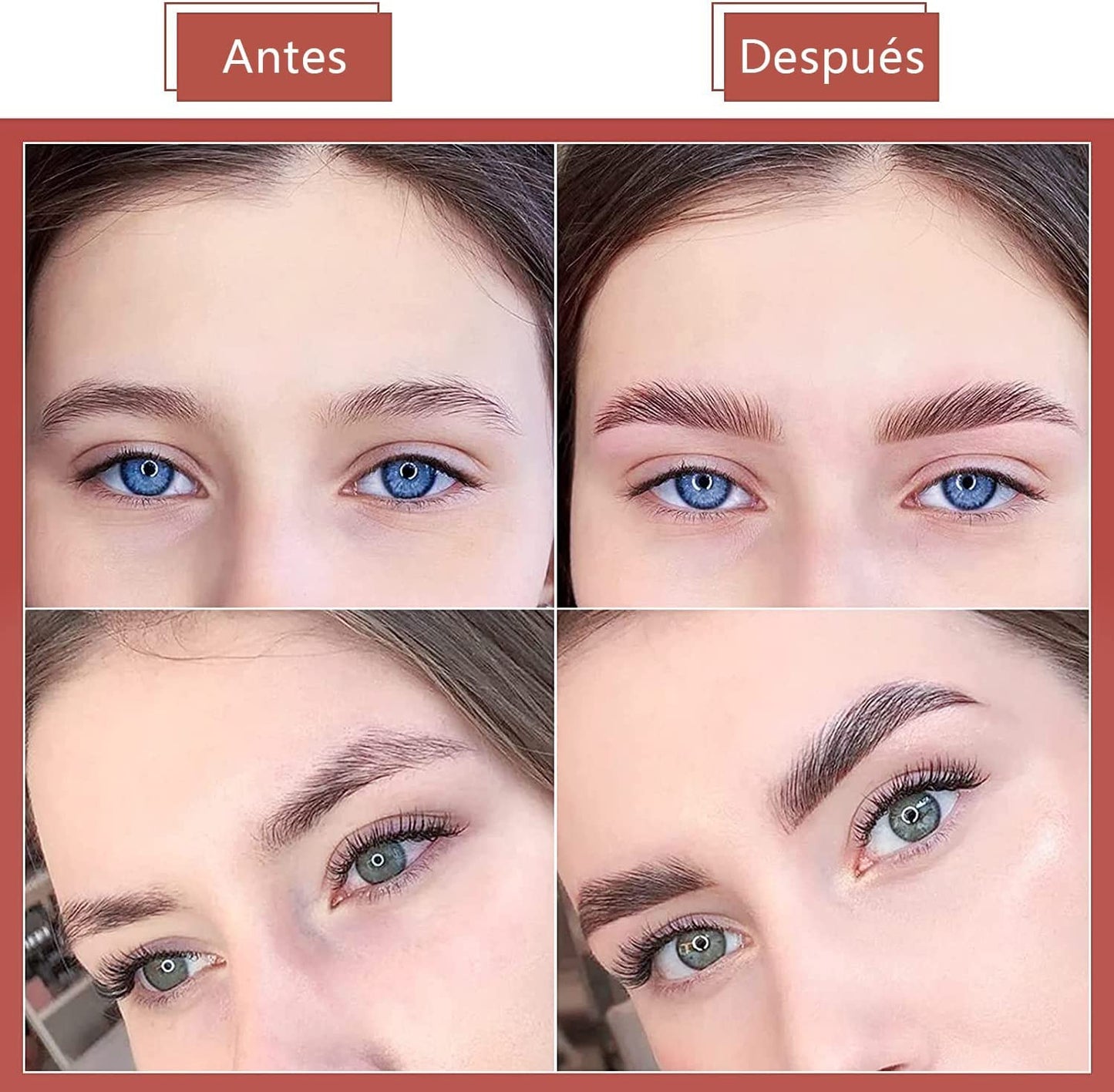 Kit de Laminación de Cejas, Kit de Permanente de Cejas, Kit de Elevación de Cejas, Brow Lift Kit Permanente Profesional para Cejas Semipermanente de Bricolaje para Uso Doméstico de Salón (A)
