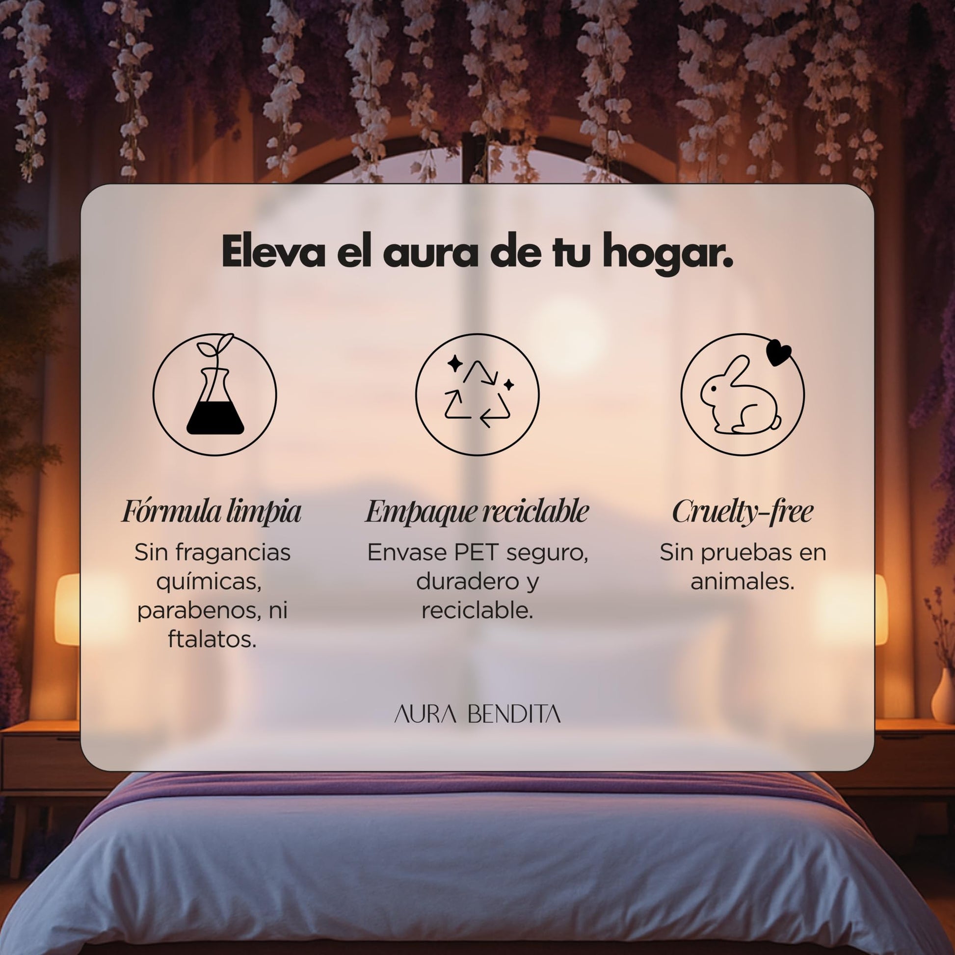 Spray Para Dormir Aura Bendita Lavanda y Mandarina Dreamcatcher Para Relajación